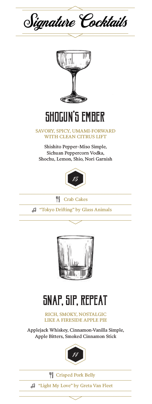 Ace Happy Hour Signature Drinks 3/26