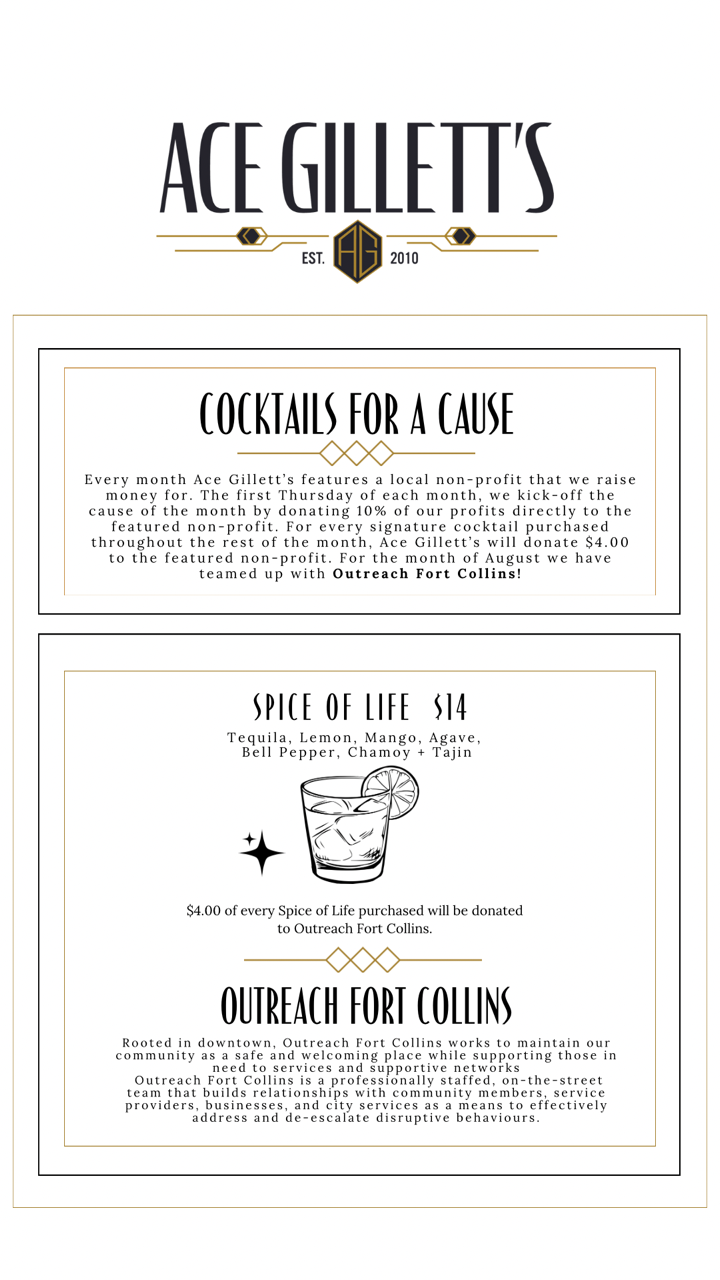 August Cocktails For Cause