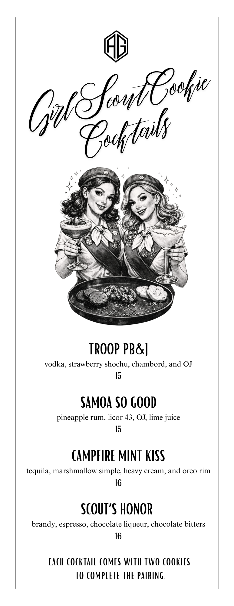 Girl Scout Cookie cocktails